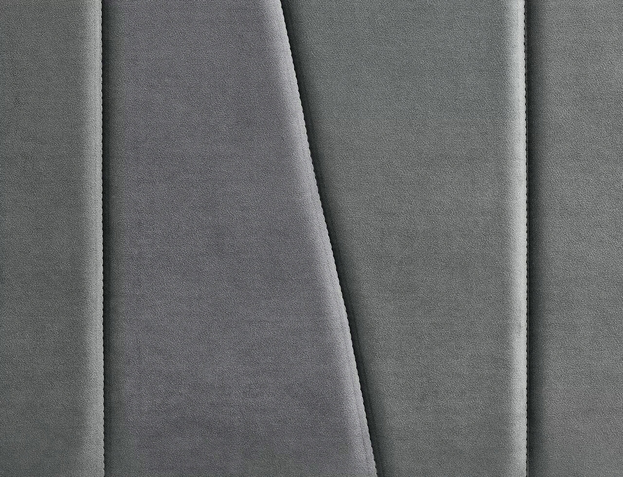 Pat tapitat, cu tablie Savana Velvet, Signal, 120x200 cm, catifea, gri