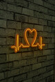 Decoratiune luminoasa LED, Love Rhythm, Benzi flexibile de neon, DC 12 V, Galben