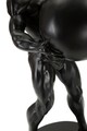 Statueta / figurina decorativa Atlas, Mauro Ferretti, 18.5x20.5x43.5 cm, polirasina, negru/auriu