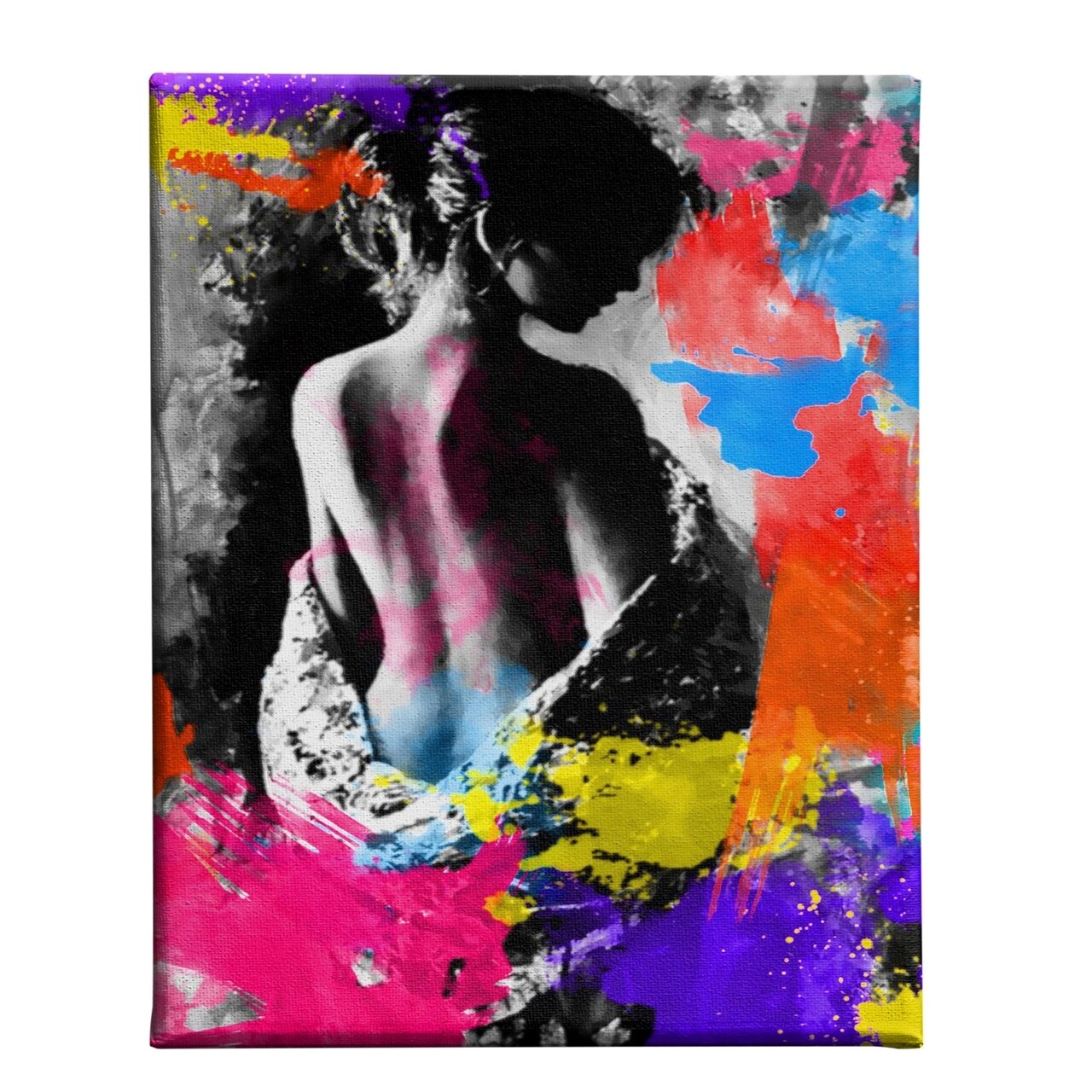 Tablou Decorativ Lady, Maison In Design, 45x70 Cm, Canvas/lemn