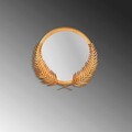 Oglinda decorativa, Palm Mirror S, Metal, Dimensiune: 35 x 34 cm, Bronz