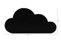 Decoratiune luminoasa LED, Cloud, MDF, 60 LED-uri, Roz