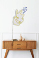 Decoratiune luminoasa LED, Pikachu, Benzi flexibile de neon, DC 12 V, Galben / Albastru