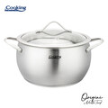 Oala cu capac 4.3 L, ORIGINI by Chef Nicolai Tand, Cooking by Heinner, 22x11.5 cm, inox/sticla termorezistenta, argintiu