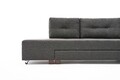 Coltar extensibil pe dreapta Manama, Balcab Home, 280x206x85 cm, lemn, antracit