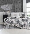 Lenjerie de pat dubla king size, Eponj Home, Duvarda Kediler 143EPQ41905, 3 piese, amestec bumbac, multicolor