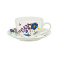 Set pentru ceai sau cafea 12 piese Fiori, Ambition, 200 ml, portelan, multicolor