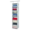 Organizator pentru dulap Evie, iDesign, 5-8 rafturi, 30.5x30.5x137 cm, gri