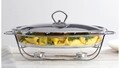 Chafing dish / Vas termorezistent cu incalzitor Helios, Ambition, 3 L, sticla