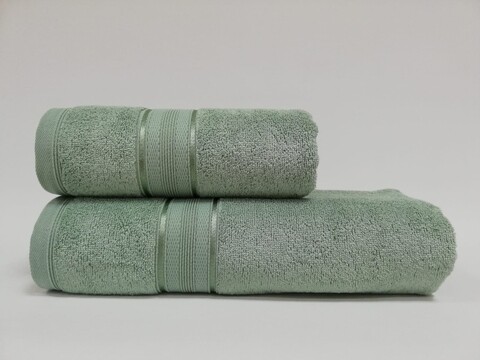 Set 2 prosoape de baie Josy, Class, 100% bumbac, verde