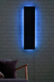 Decoratiune luminoasa LED, Rectangle, MDF, 60 LED-uri, Albastru