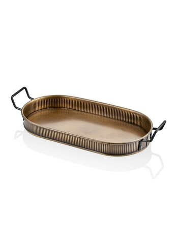 Tava pentru servire, Mia - Kitchenware, 742TMA5636, Metal , 54x23x5 cm, Auriu