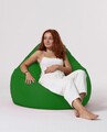 Fotoliu puf, Bean Bag, Ferndale Premium XXL, 115 x 130 cm, poliester impermeabil, verde