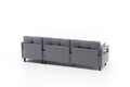 Coltar pe dreapta Comfort, Balcab Home, 275x80x80 cm, lemn, gri