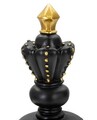 Statueta decorativa / Piesa de sah Rege, Black King, Mauro Ferretti, Ø11 x 32.5 cm, polirasina, negru/auriu