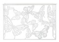 Consola Butterfly, Mauro Ferretti, 121.5x41x81 cm, fier, alb/auriu