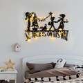 Decoratiune de luminoasa XMASBLACK-011, Tanelorn, 70x74 cm, metal, negru