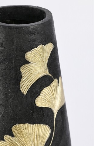 Vaza Ginkgo Biloba, Bizzotto, Ø 31.5 x 95.5 cm, polirasina, maro/auriu
