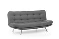 Canapea extensibila Misa Sofabed, Futon, 3 locuri, 198x128 cm, metal, gri