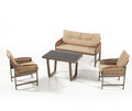 Set mobilier de gradina, Divona, Mykonos Plus 211S, Cappuccino