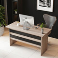 Set mobilier de birou, Locelso, VO12, Stejar / Negru