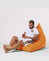 Fotoliu puf, Bean Bag Ferndale, Pyramid Bed, 145 cm, poliester impermeabil, portocaliu