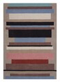 Covor Lines Bedora,100x200 cm, 100% lana, multicolor, finisat manual