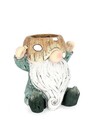 Ghiveci Hansel Gnome, Bizzotto, 29.5x24x29.5 cm, magneziu, verde