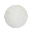 Platou servire Marble, Homla, 27x13.5 cm, marmura/inox, alb/auriu