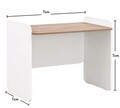 Dulap, Çilek, Natura Baby Dresser With Desk, 103x94x51 cm, Multicolor