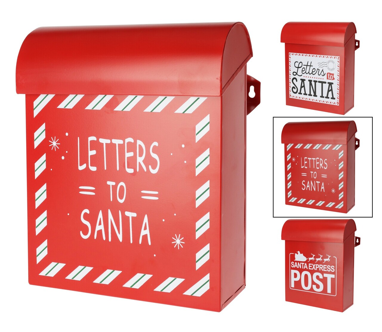 Cutie postala Letters to Santa v2, Excellent Houseware, 24x1x29 cm, fier, rosu