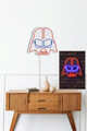 Decoratiune luminoasa LED, Darth Vader, Benzi flexibile de neon, DC 12 V, Rosu albastru