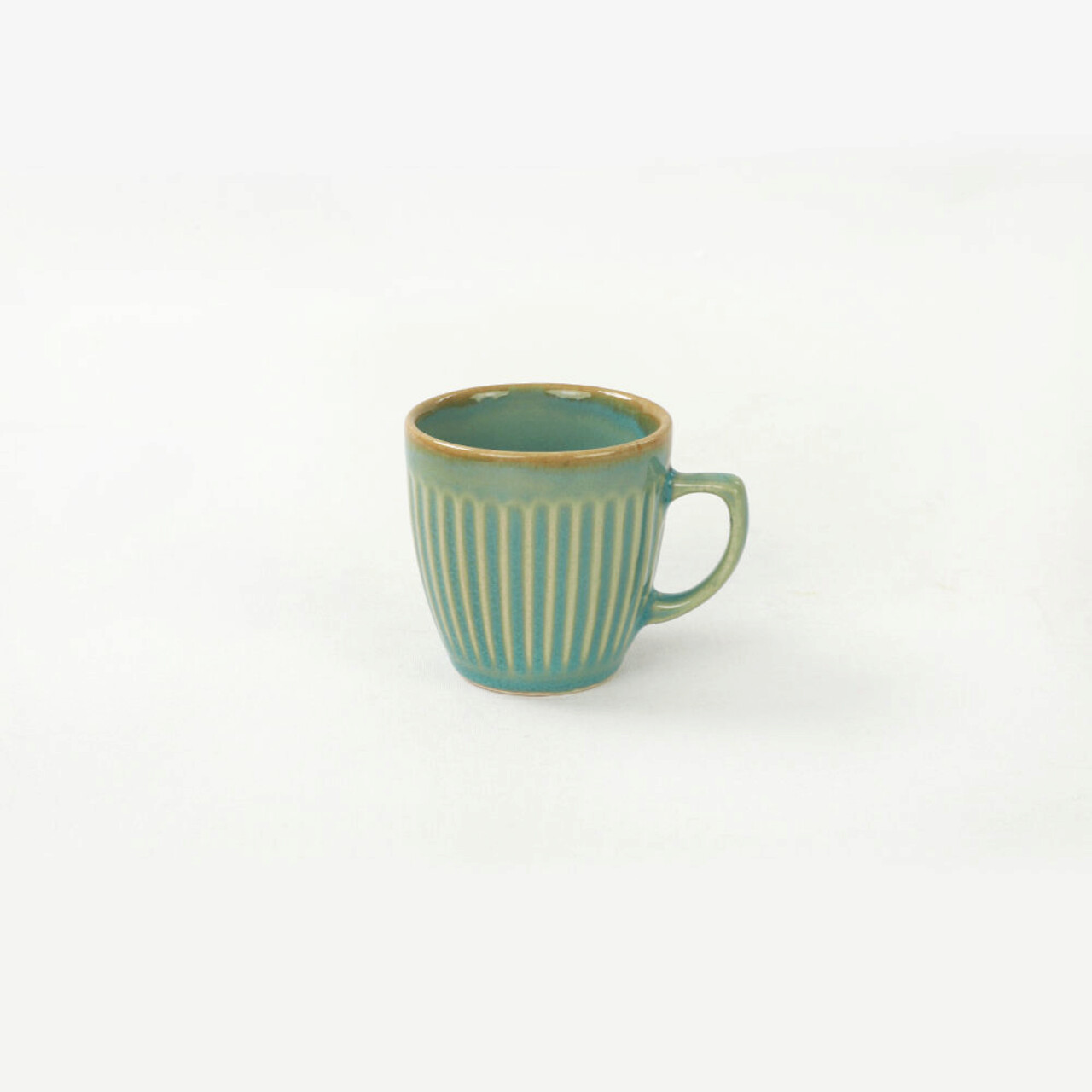 Set cesti de cafea, Keramika, 275KRM1651, Ceramica, Verde - 2 | YEO