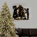 Decoratiune de luminoasa XMASBLACK-016, Tanelorn, 39x64 cm, metal, negru