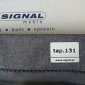 Pat Single tapitat, cu tablie Acoma, Signal, 90x200 cm, textil, gri