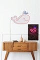 Decoratiune luminoasa LED, Baby Whale, Benzi flexibile de neon, DC 12 V, Roz / Albastru