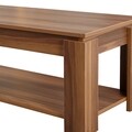 Masuta de cafea Shelf Walnut, Comforty, 104x56x47 cm, aluna