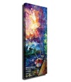 Tablou decorativ, PC194, Canvas, Lemn, Multicolor