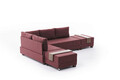 Coltar, Balcab Home, 825BLC1008, Lemn, Rosu claret