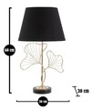 Lampa de masa Leaves, Mauro Ferretti,  1 x E27, 40W, Ø 30x60 cm, negru/auriu