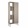 Biblioteca, Decortie, Jedda 855DTE3739, 79 x 190 x 32 cm, pal melaminat, mocca