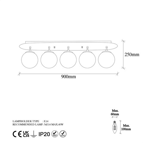 Lustra, Fulgor, 942FLG1391, Metal, Auriu