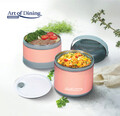 Caserola termica dubla Loca, Art of Dining by Heinner, 920 ml, inox/polipropilena, roz/gri