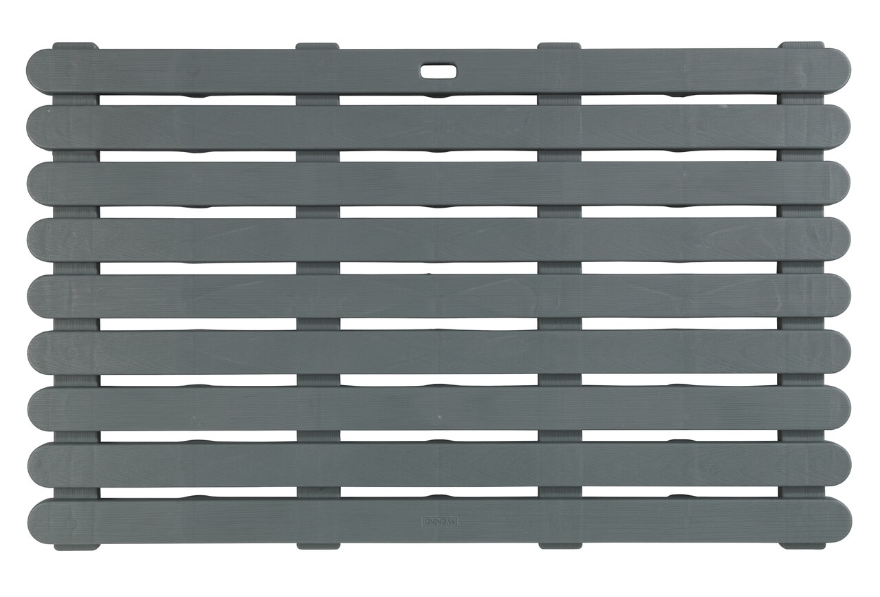 Covoras de baie, Wenko, Duckboard Indoor & Outdoor Grey, 50 x 80 cm, plastic, gri - 1 | YEO