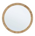 Oglinda decorativa Hakima Round, Bizzotto, Ø60 x 2 cm, ratan/MDF, natural