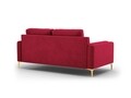 Canapea, Orrino, Mazzini Sofas, 2 locuri, gold legs, 170x94x82 cm, catifea, rosu vin