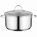 Set pentru gatit 7 piese BergHOFF, Essentials Comfort, inox 18/10, capac din sticla