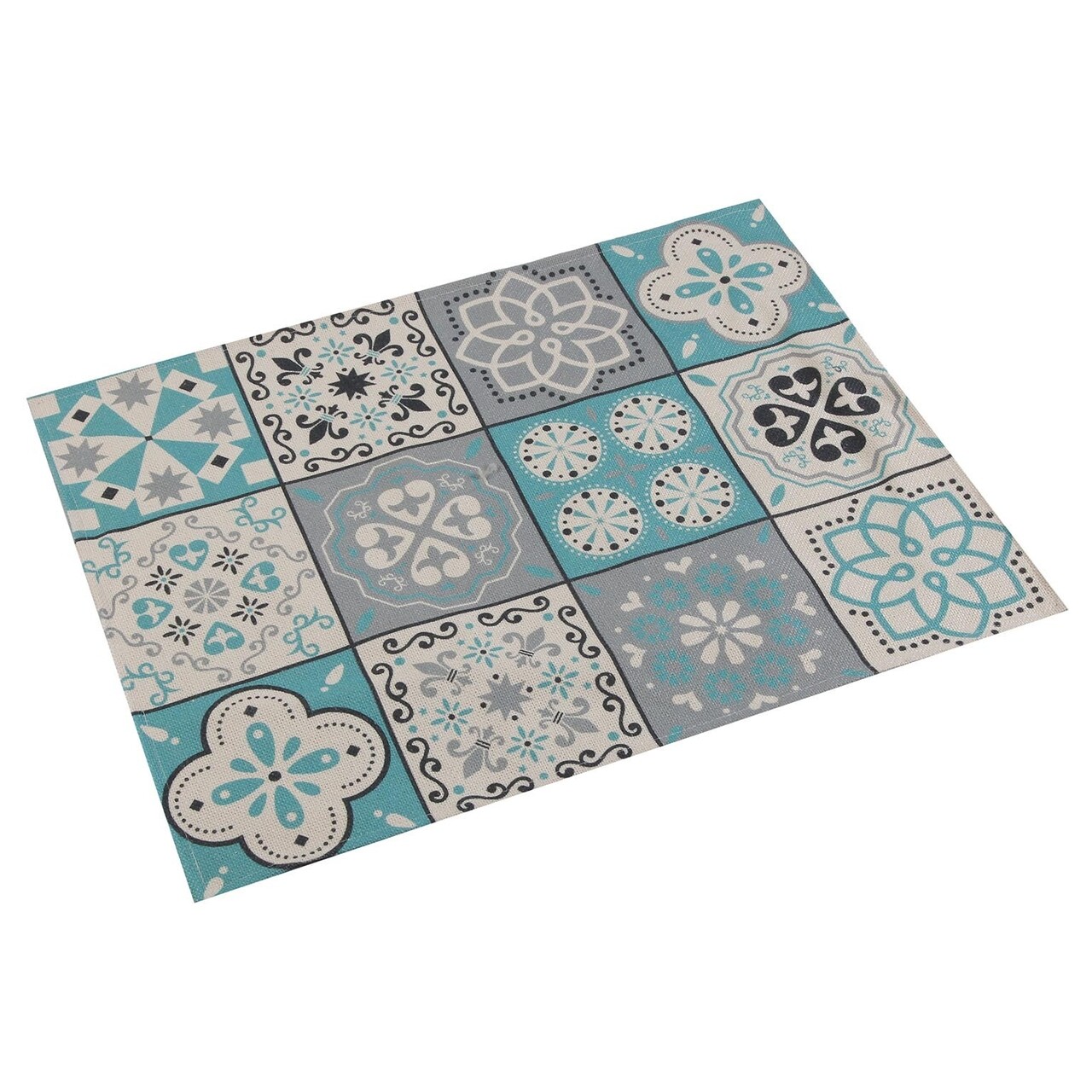 Suport pentru farfurie Mosaic Turquoise, Versa, 36 x 48 cm, poliester