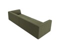 Canapea 4 locuri, Ruby, Micadoni Home, BL, 302x93x69 cm, velur, verde