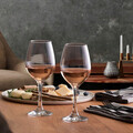 Set 6 pahare vin Amber, Pasabahce, 365 ml, sticla, transparent